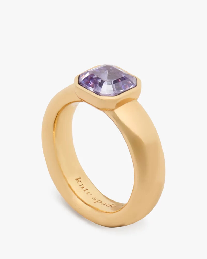 keep sparkling asscher ring light amethyst