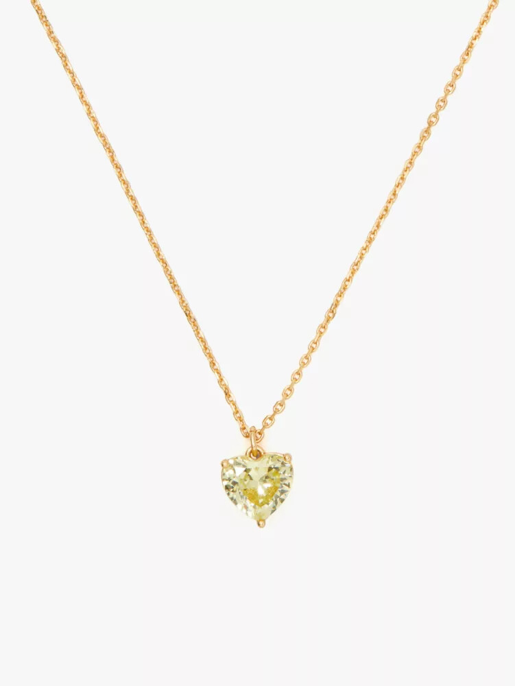 my love august heart pendant peridot