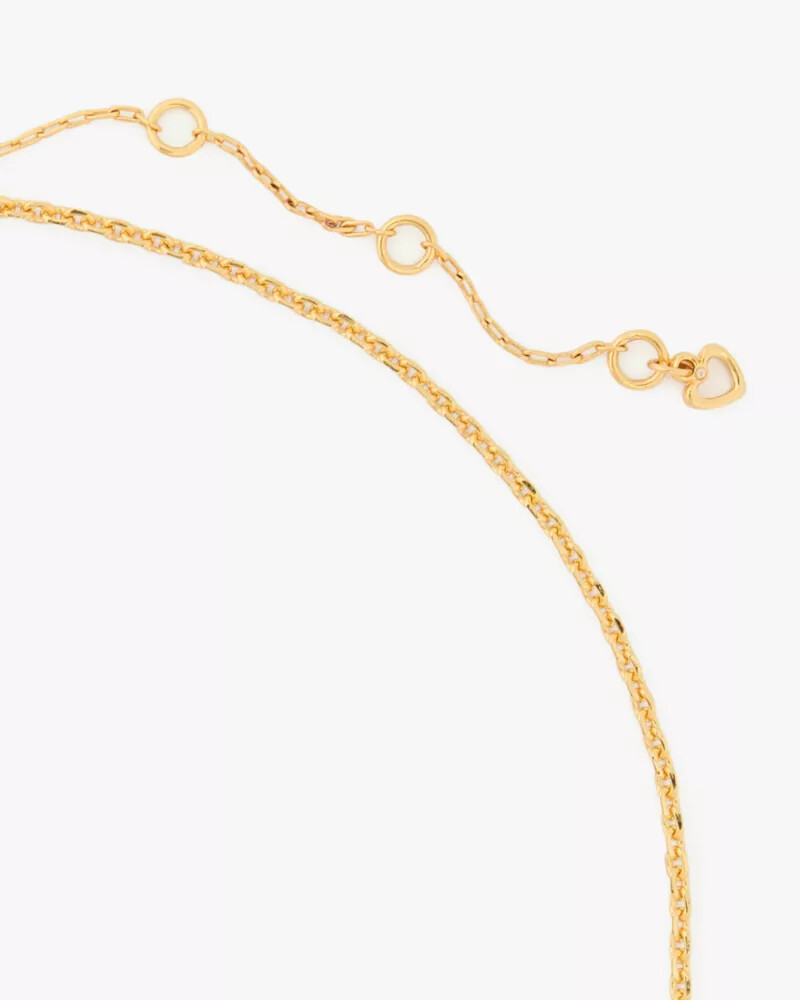 one in a million mixed chain necklace gold
