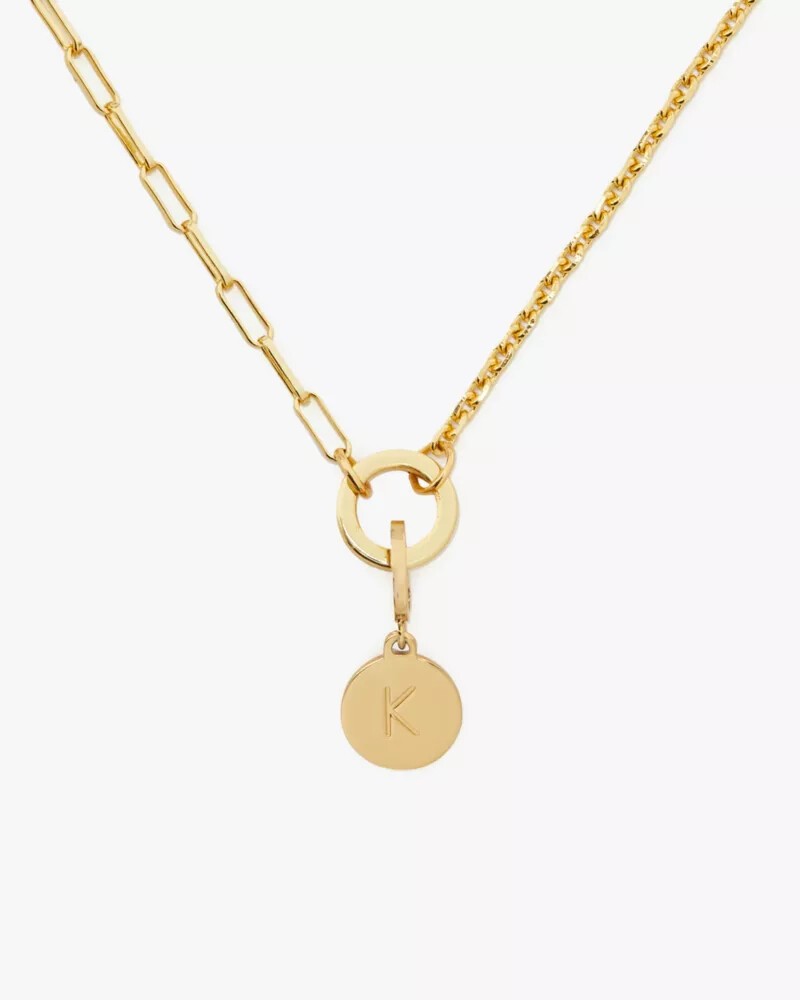 one in a million mixed chain necklace gold