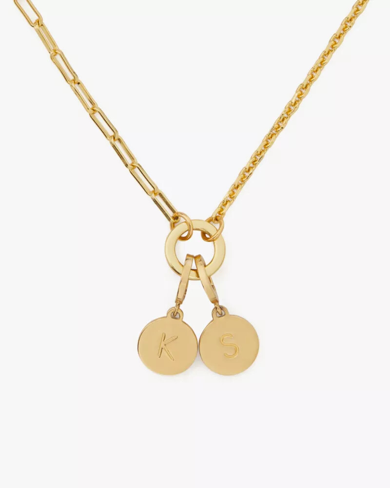 one in a million mixed chain necklace gold