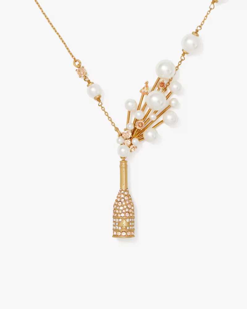 cheers to that statement pendant champagne. gold