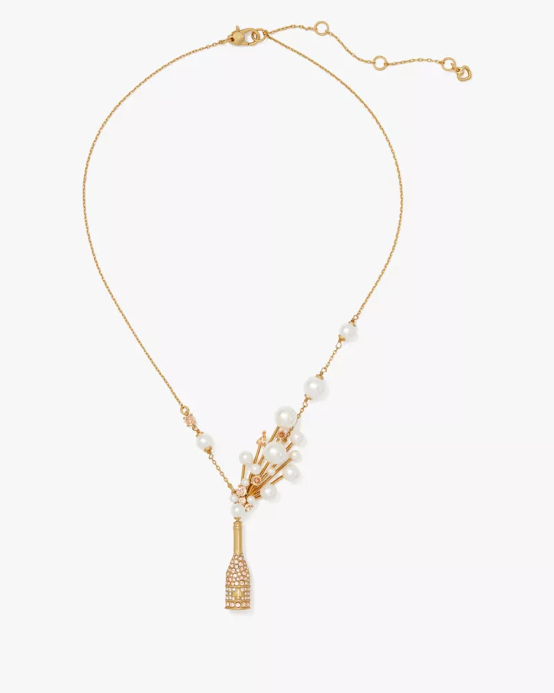 cheers to that statement pendant champagne. gold