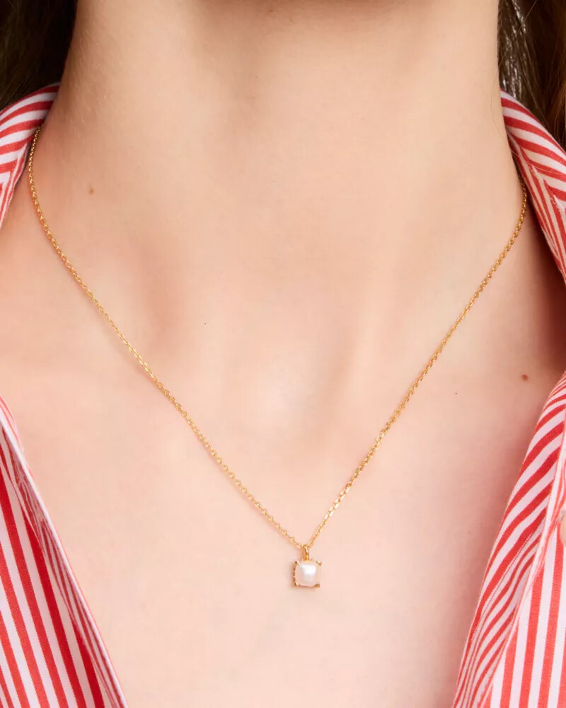 little luxuries 6mm square pendant multi