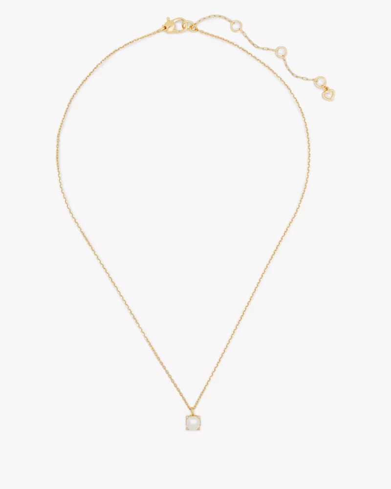 little luxuries 6mm square pendant multi
