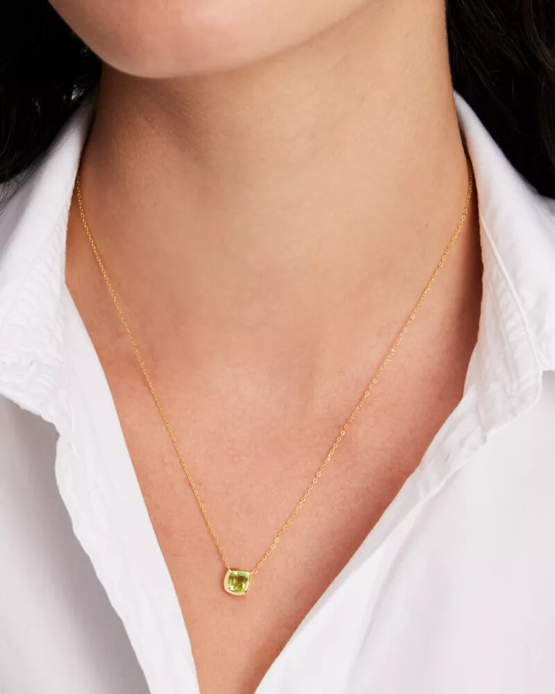 kate spade fine time to shine gem pendant peridot