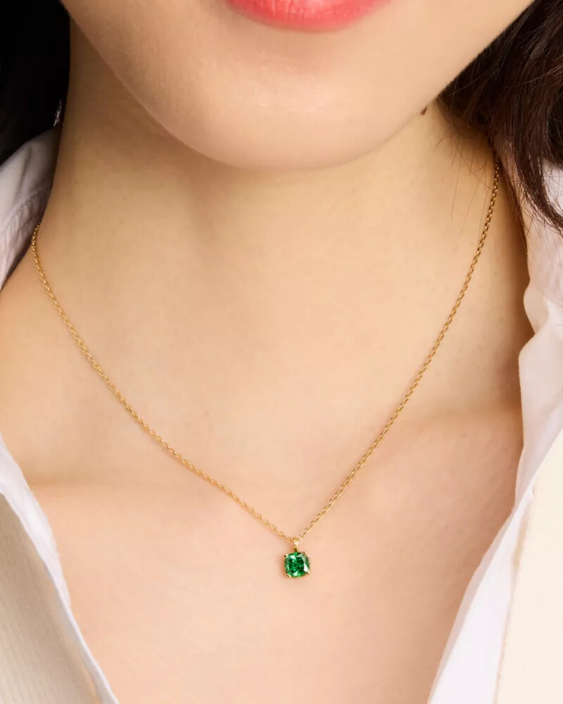 little luxuries 6mm square pendant multi