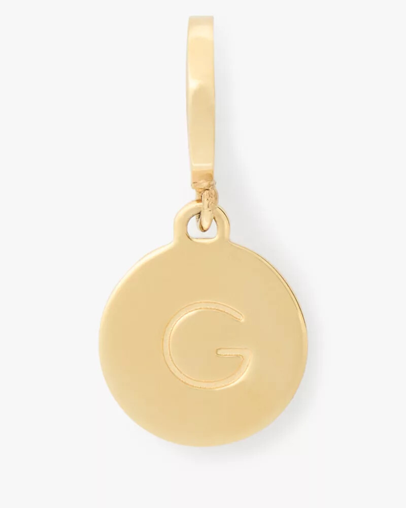 initial g mini charm gold