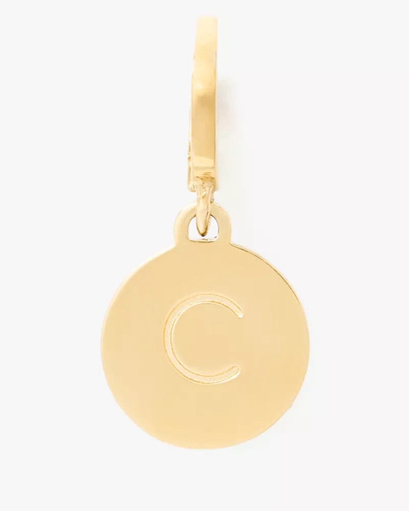 initial c mini charm gold
