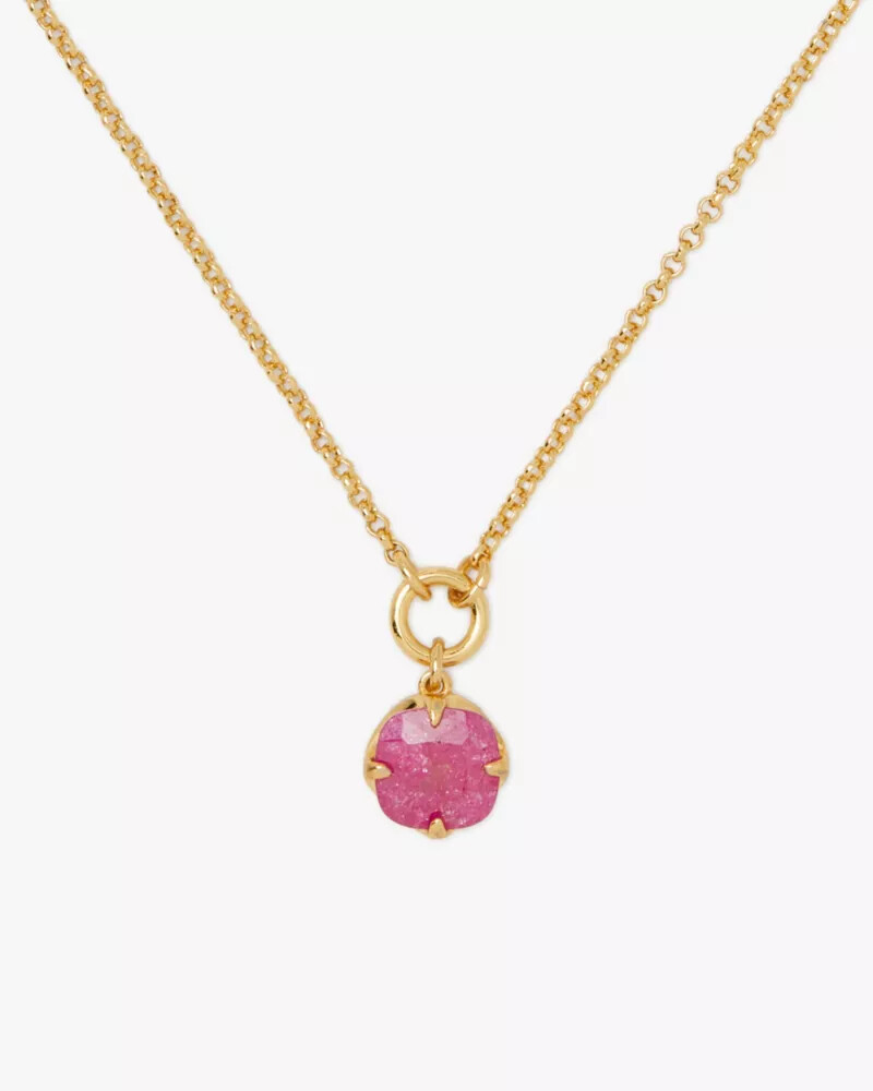 pop of joy spade flower pendant fuchsia