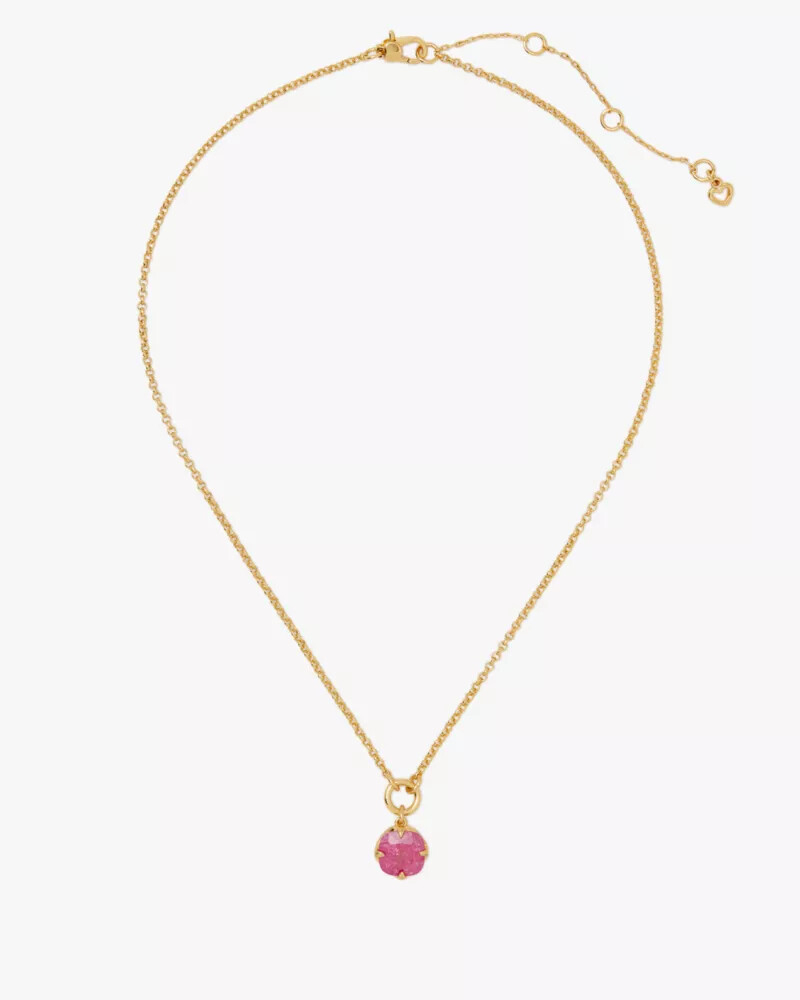 pop of joy spade flower pendant fuchsia