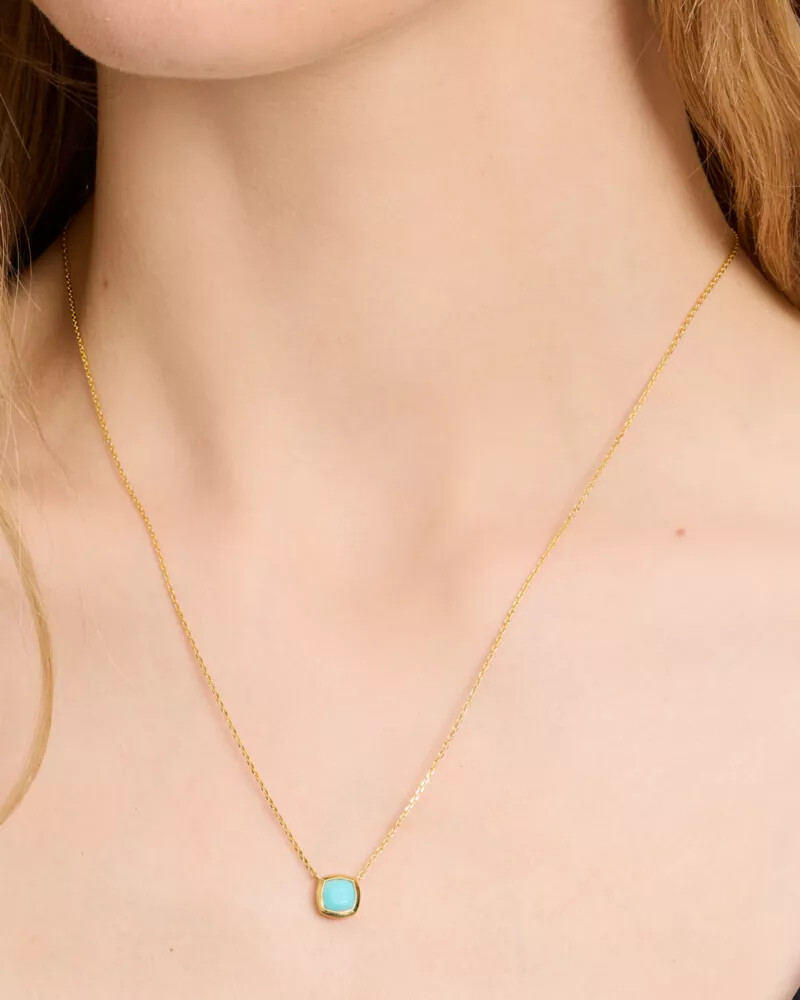 kate spade fine time to shine gem pendant turquoise