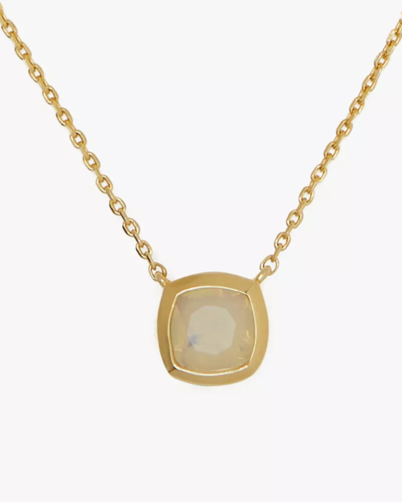kate spade fine time to shine gem pendant opal