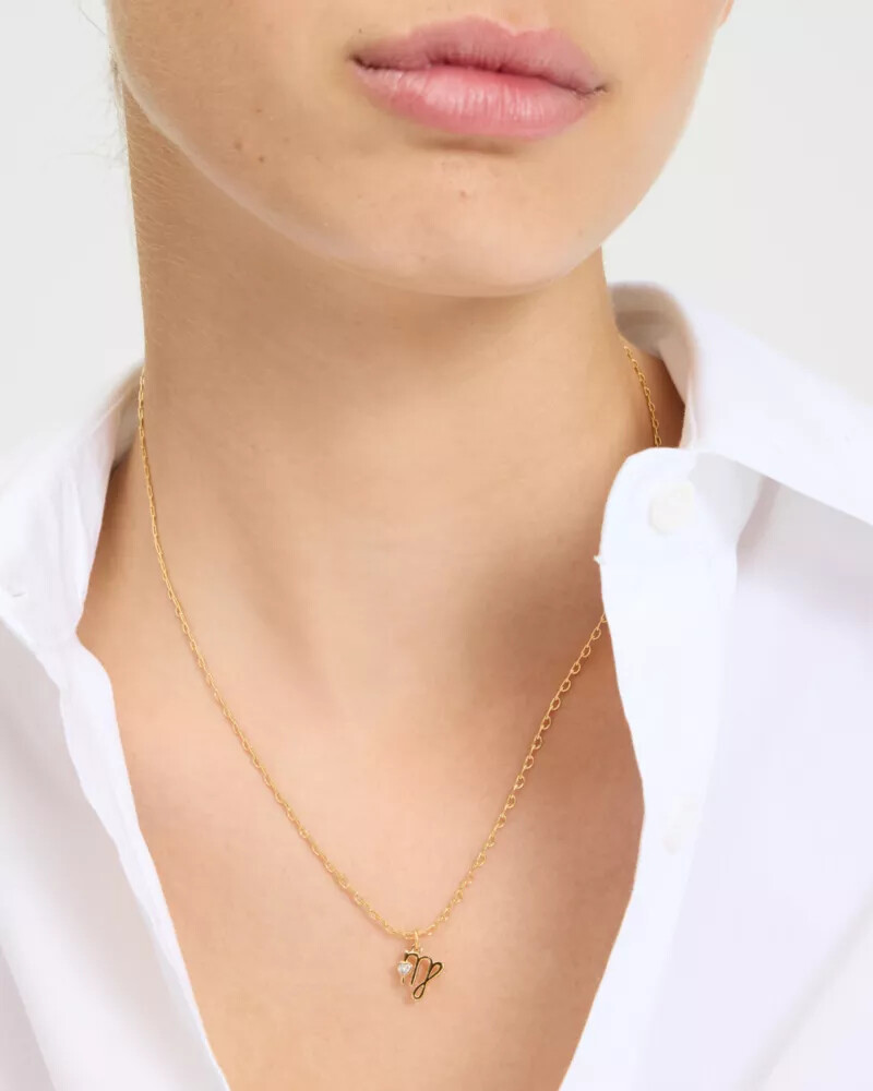 whats your sign virgo mini pendant multi