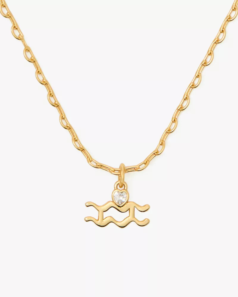 whats your sign aquarius mini pendant multi