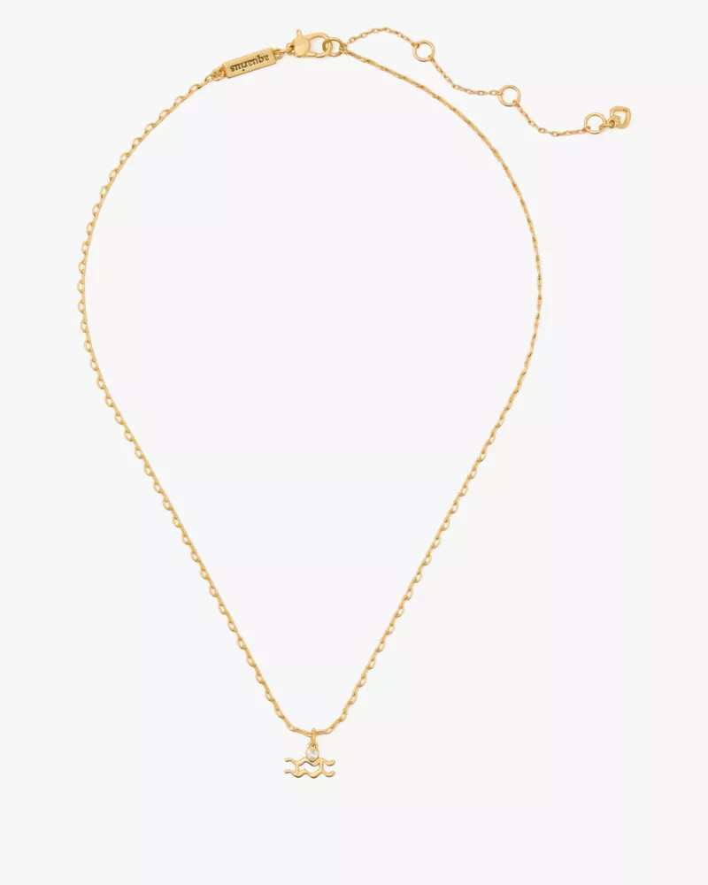 whats your sign aquarius mini pendant multi
