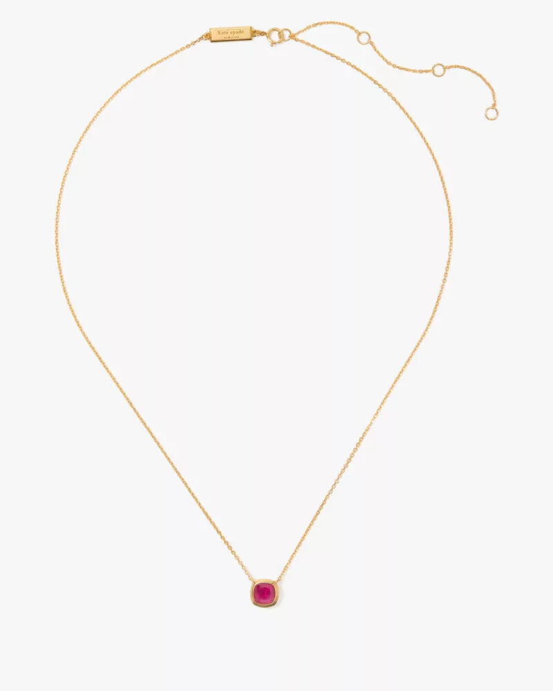 kate spade fine time to shine gem pendant multi