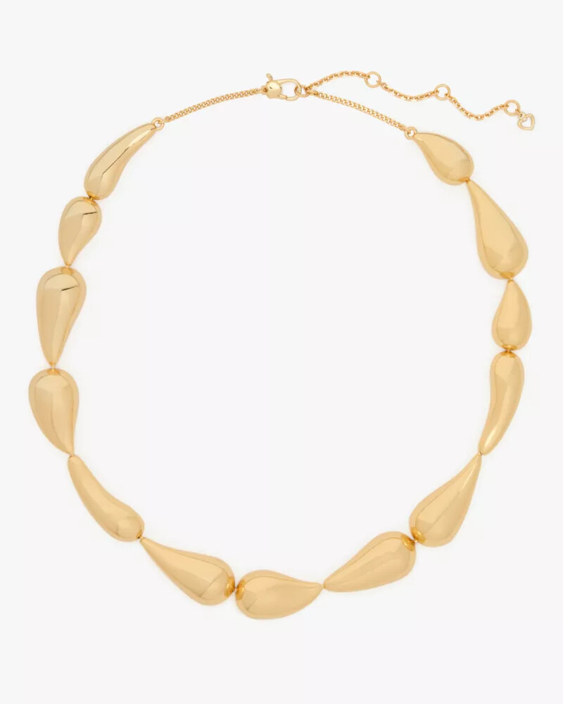 molten statement necklace gold