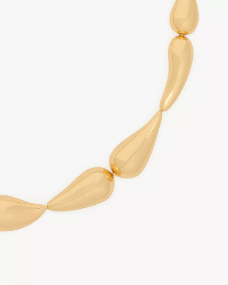 molten statement necklace gold