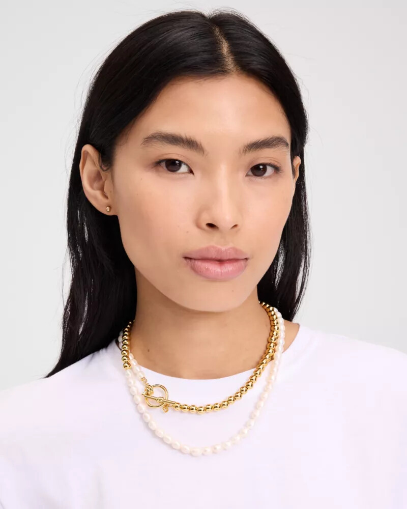 ropes knots long toggle necklace multi