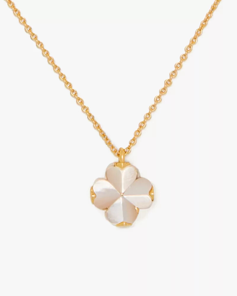 spade flower mini pendant mother of pearl