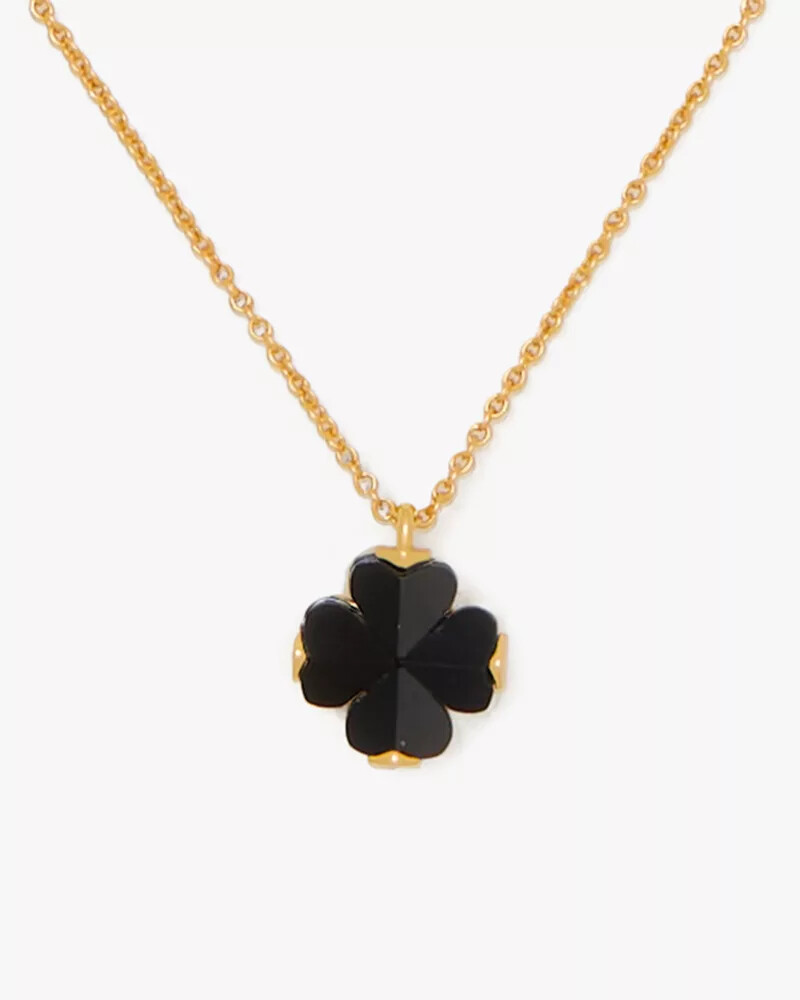 spade flower mini pendant black