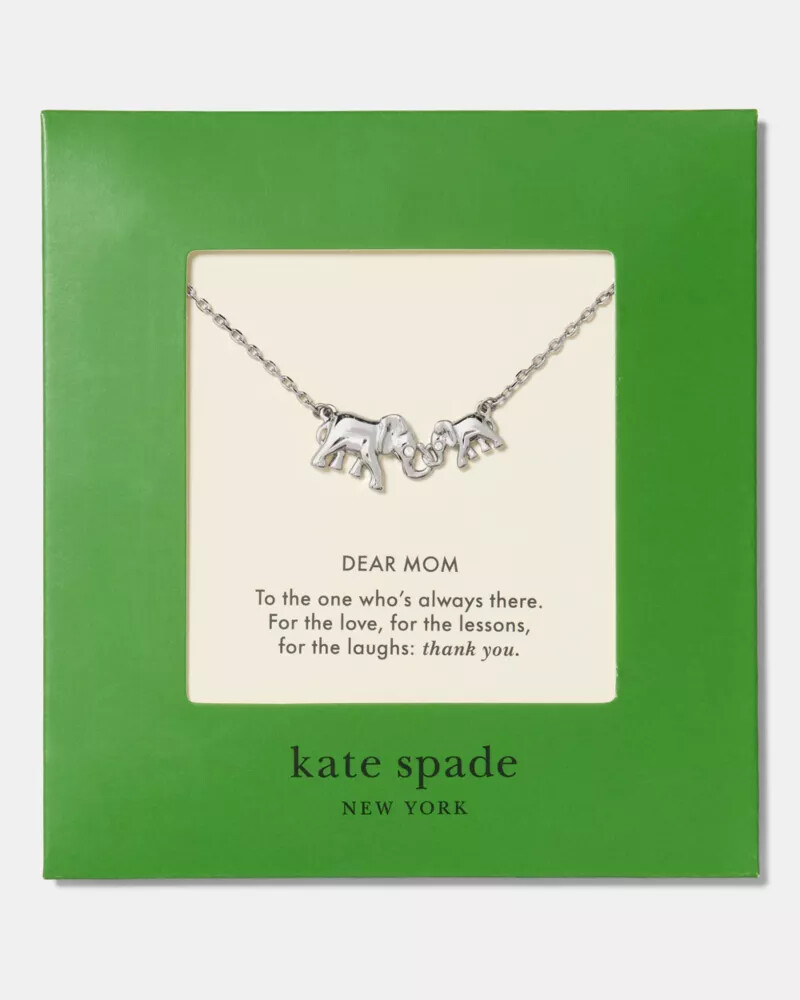 dear mom carded pendant silver