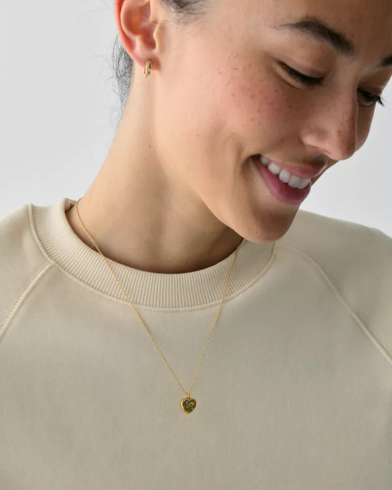 self-love club carded pendant gold multi