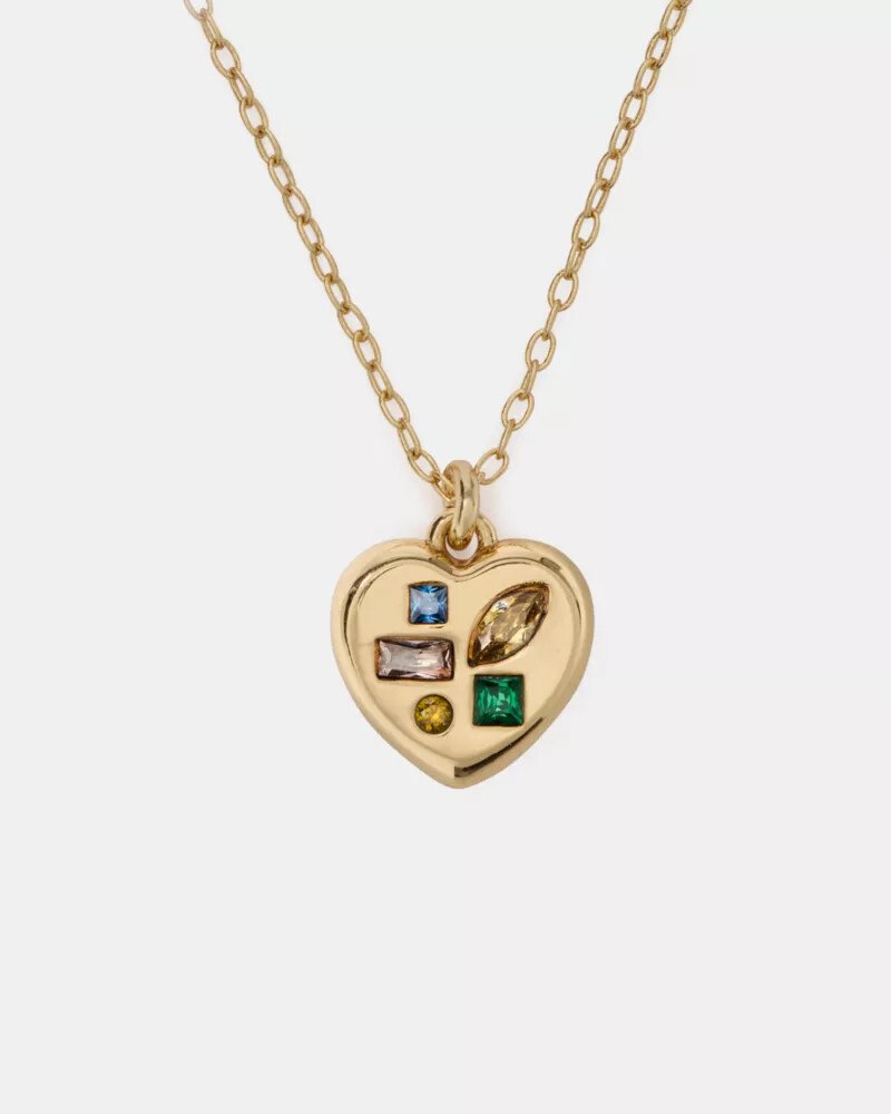 self-love club carded pendant gold multi