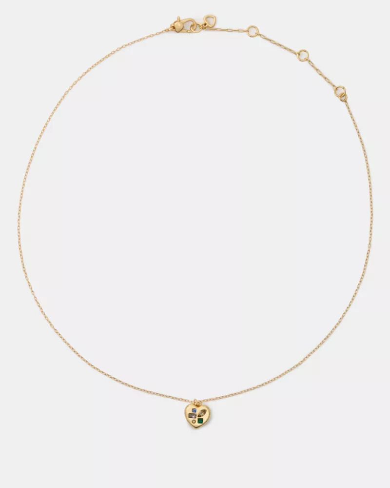 self-love club carded pendant gold multi