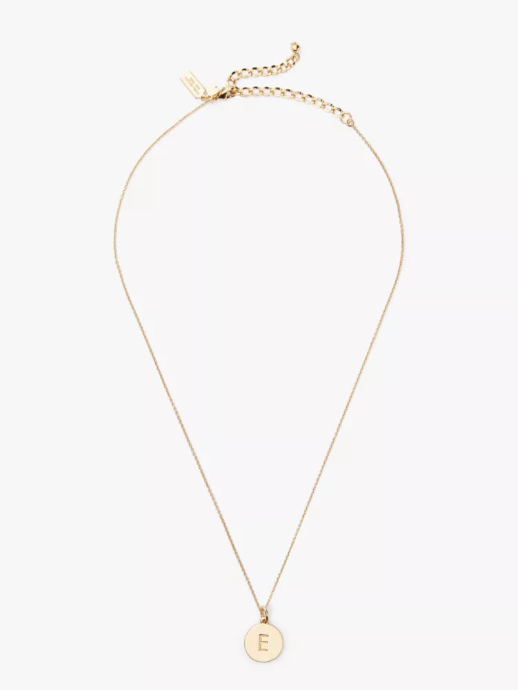 initial pendant gold
