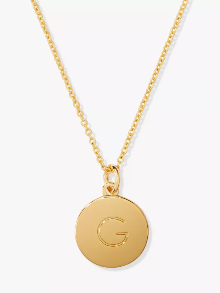 initial pendant gold