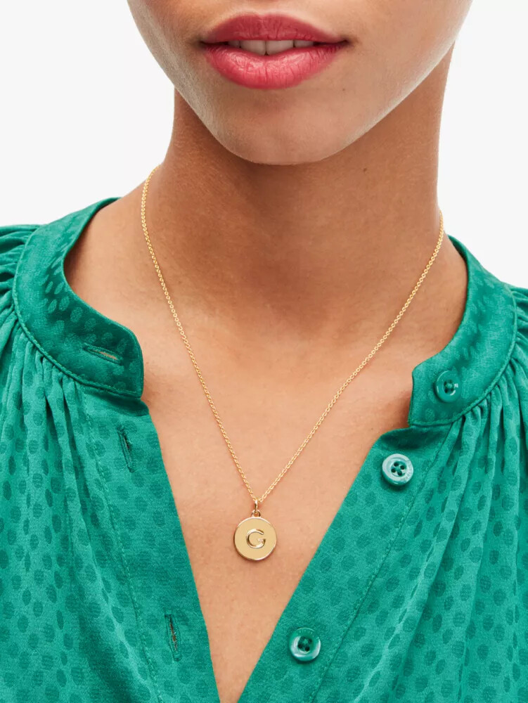 initial pendant gold