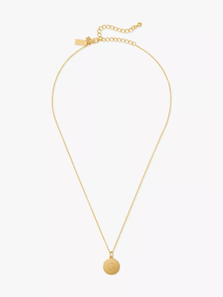 initial pendant gold