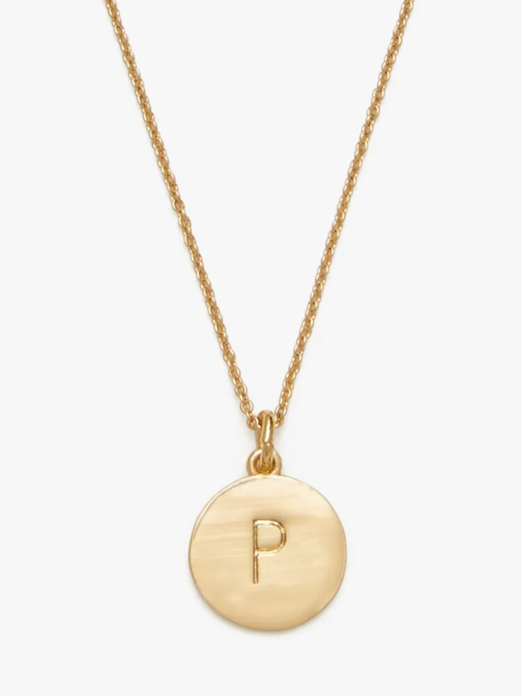 initial pendant gold