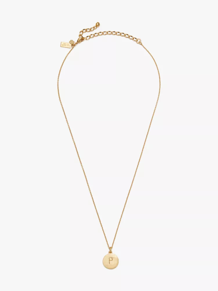 initial pendant gold