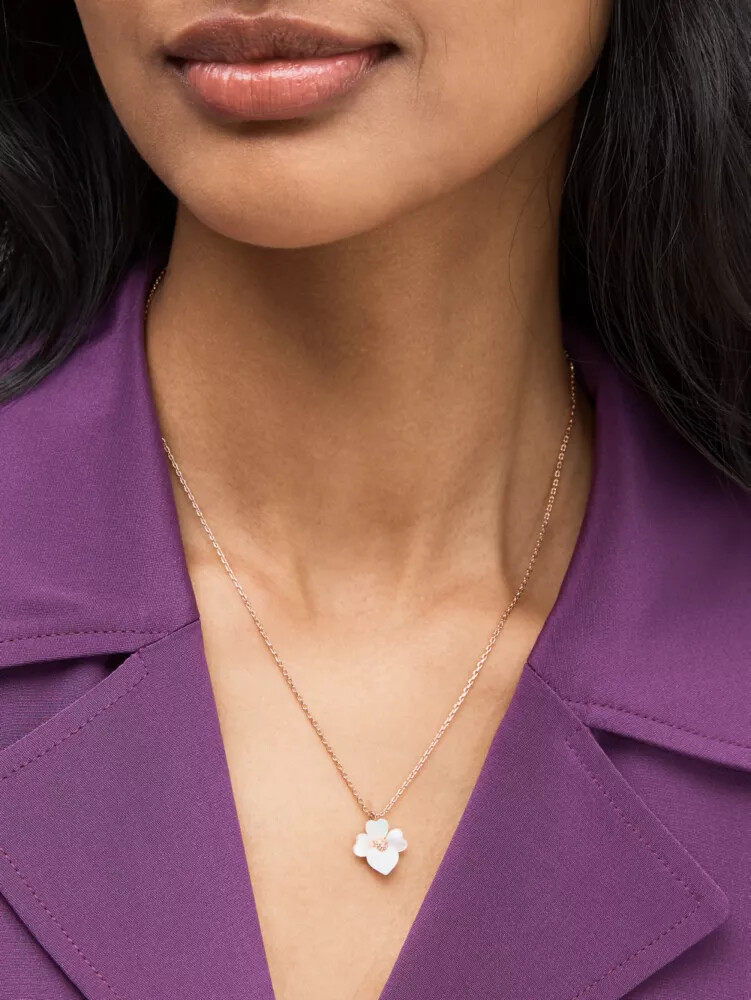 precious pansy mini pendant multi
