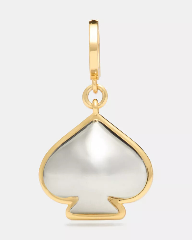 one in a million spade charm silver gold