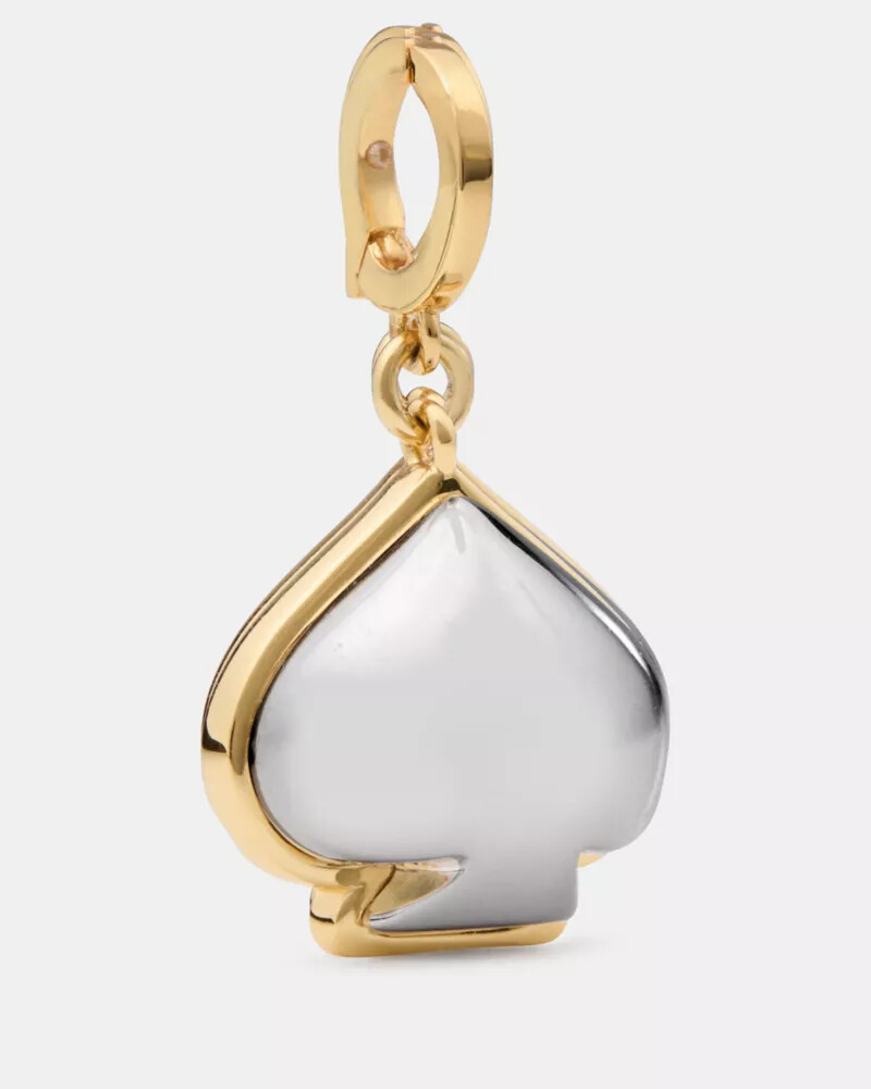 one in a million spade charm silver gold