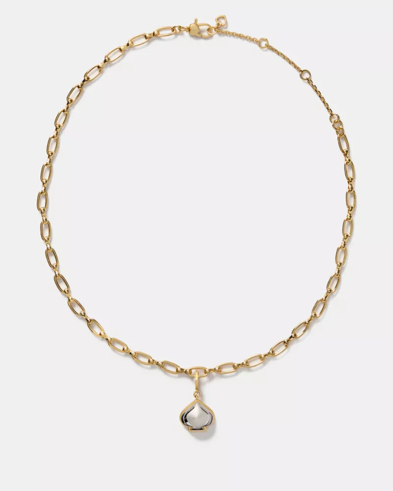 one in a million spade charm silver gold