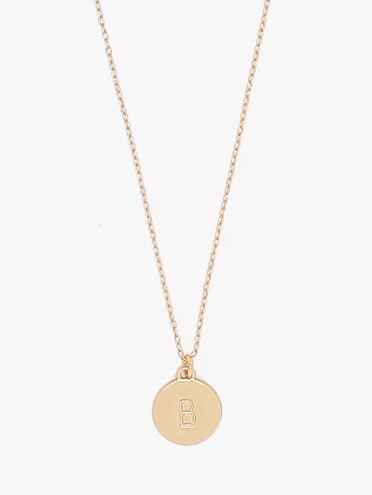 initial b mini pendant gold
