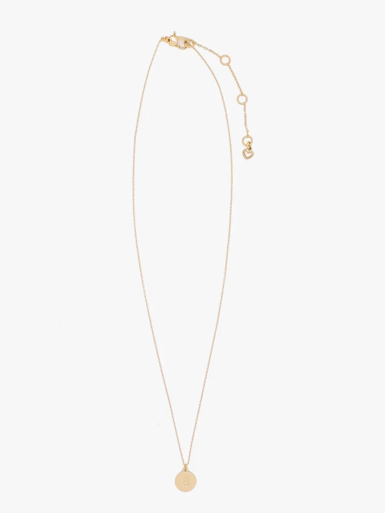 initial b mini pendant gold