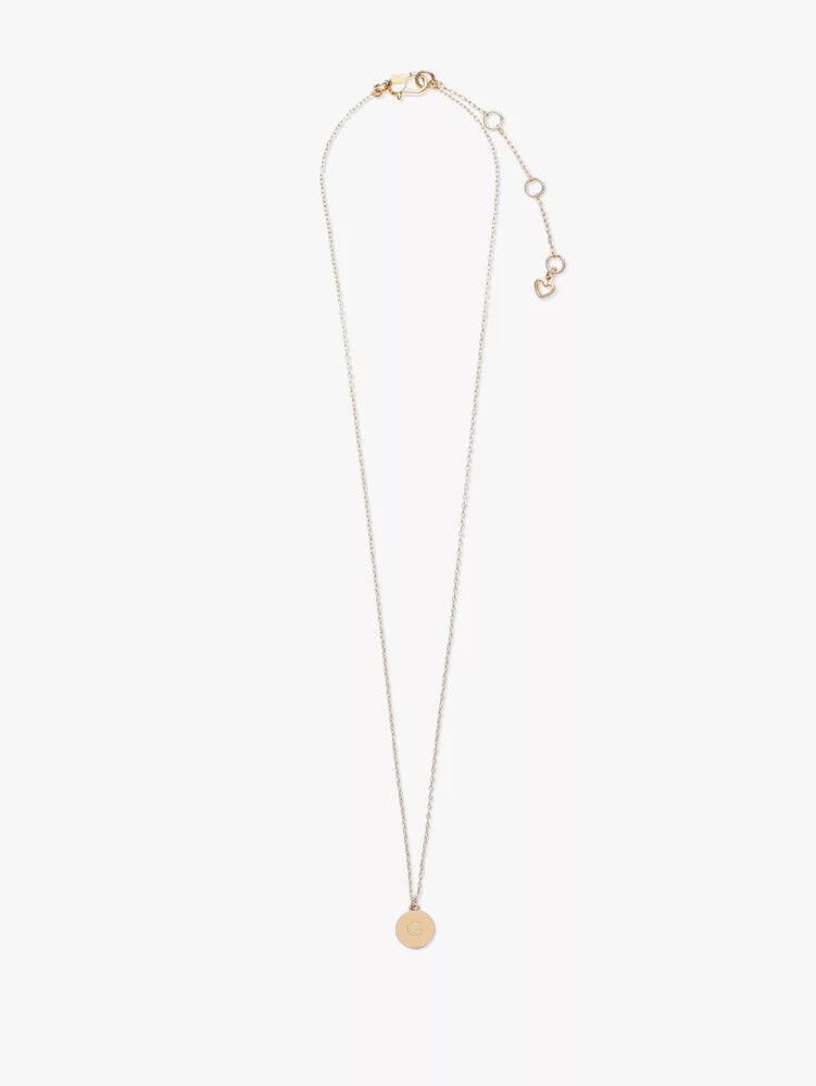 initial g mini pendant gold