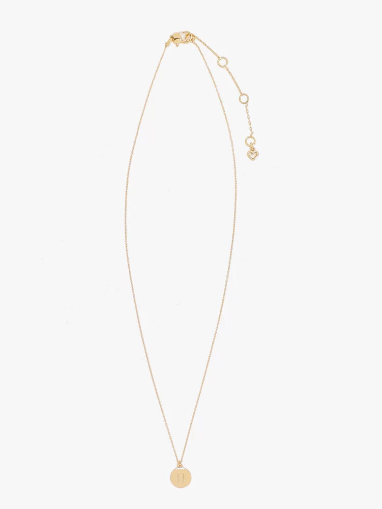 initial h mini pendant gold