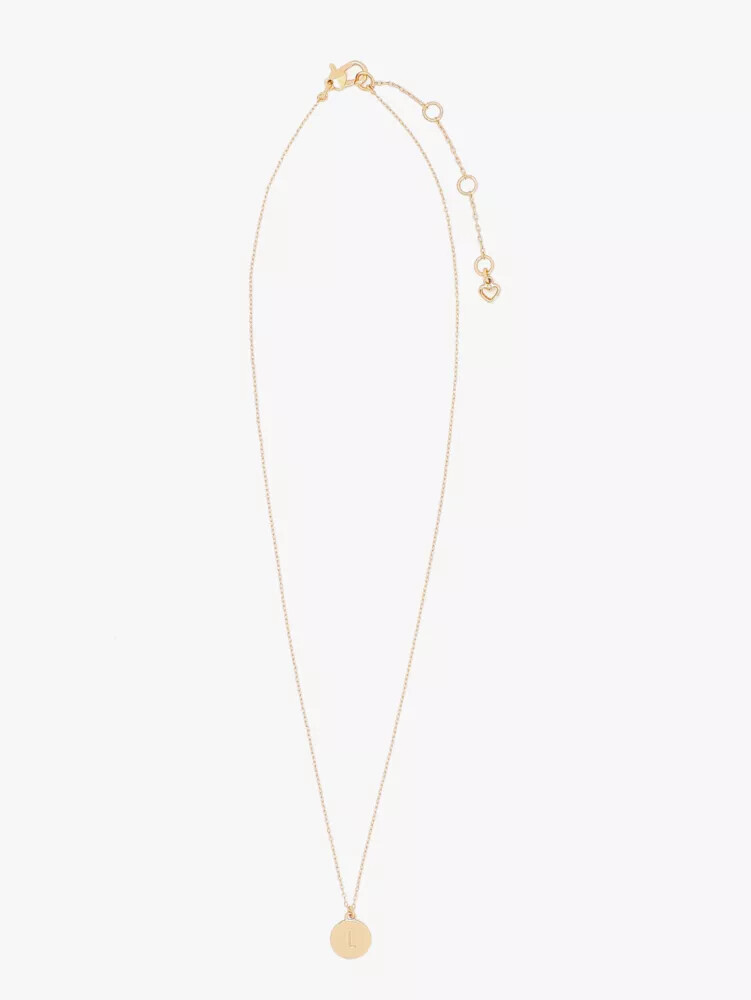 initial l mini pendant gold