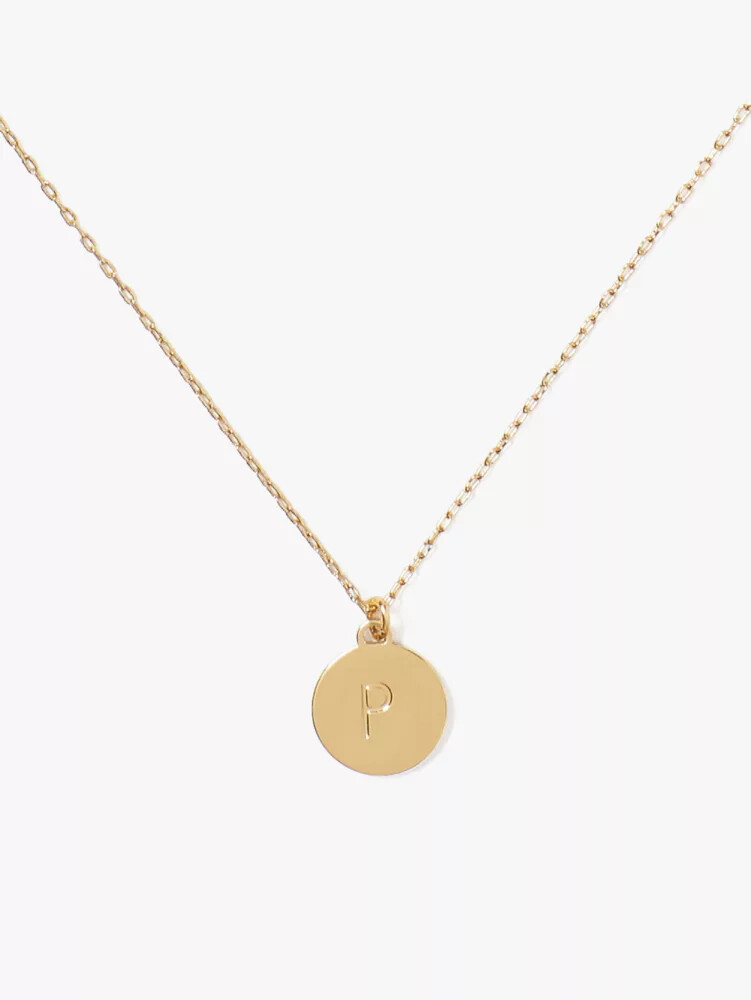 initial p mini pendant gold