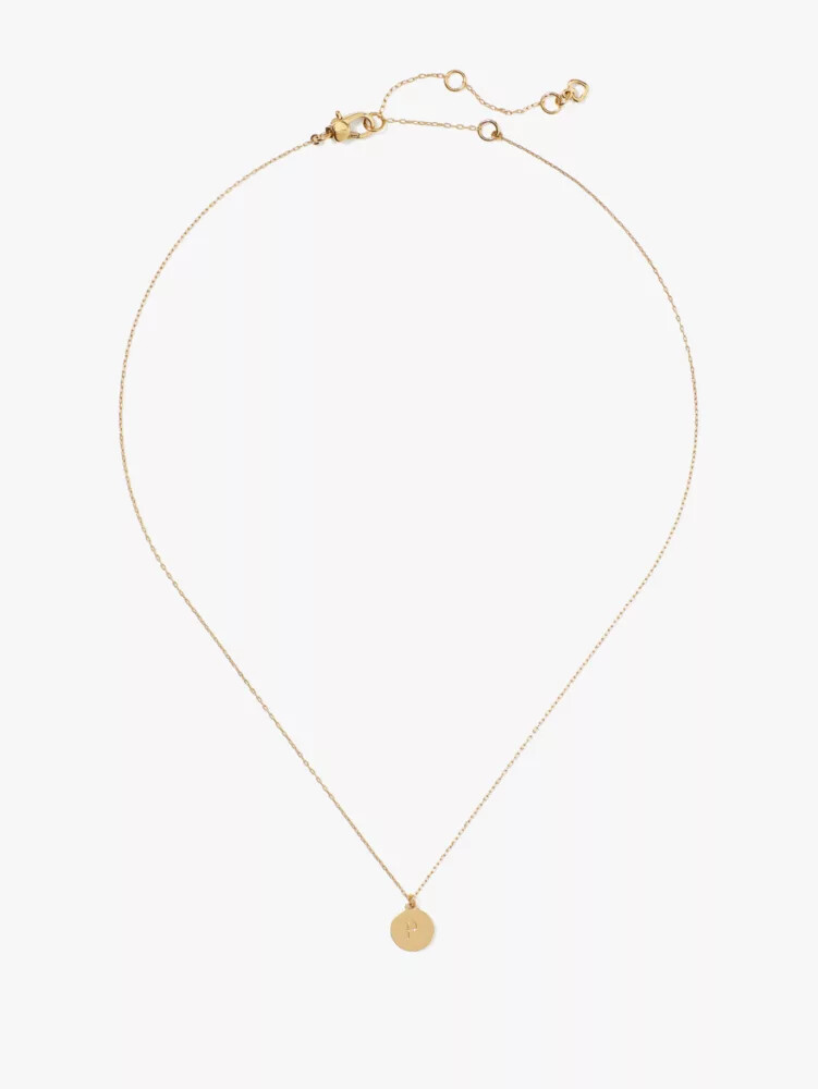 initial p mini pendant gold