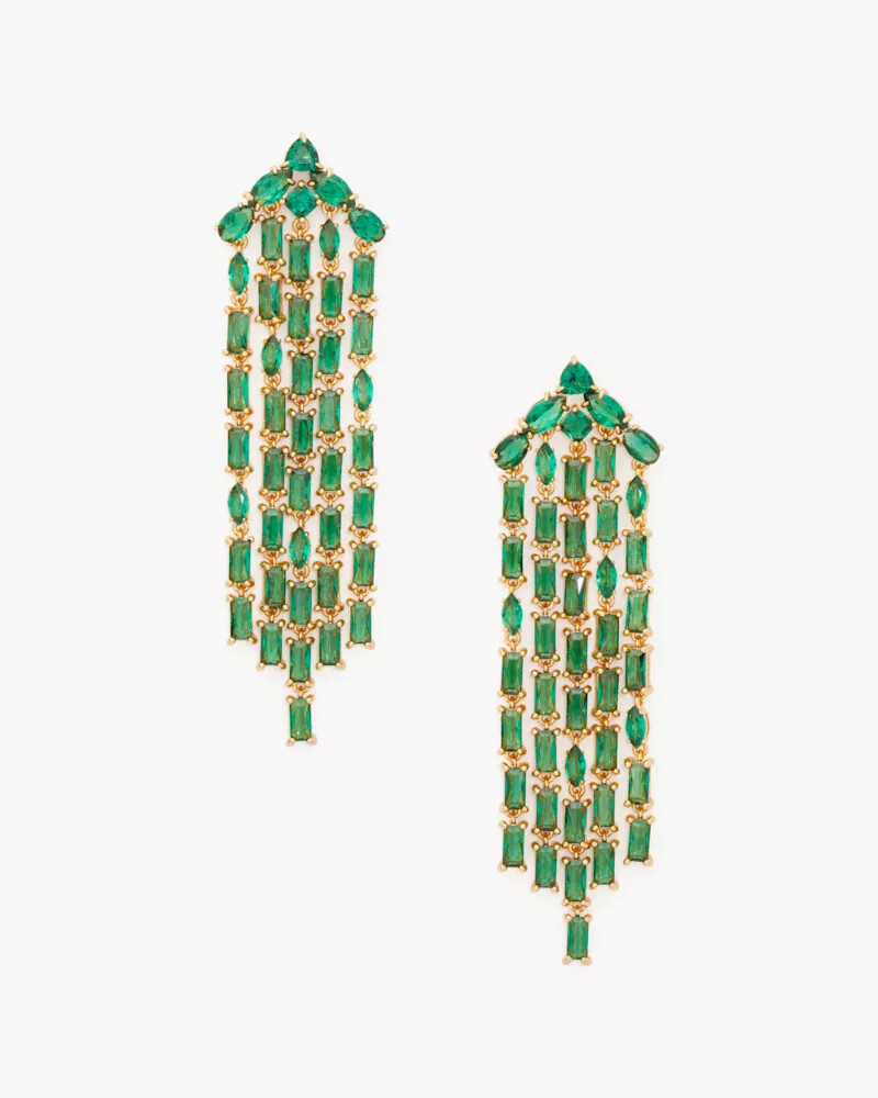 showtime fringe statement earrings multi