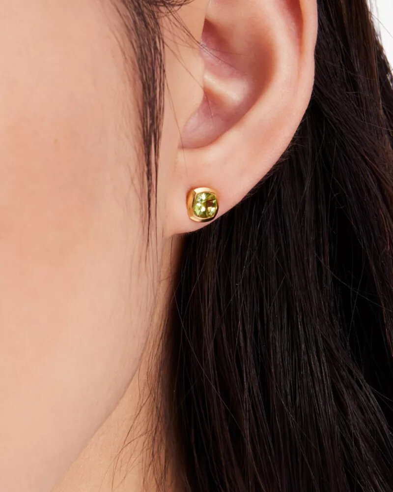 kate spade fine time to shine gem studs peridot