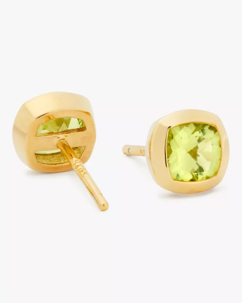 kate spade fine time to shine gem studs peridot